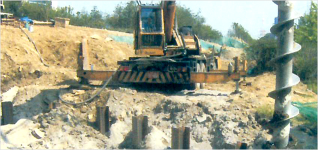 H-PILE + 토류판공법 단면도